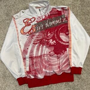 Vintage y2k Five Elementz Full Zip Jacket Men Size XL Hip Hop Streetwear